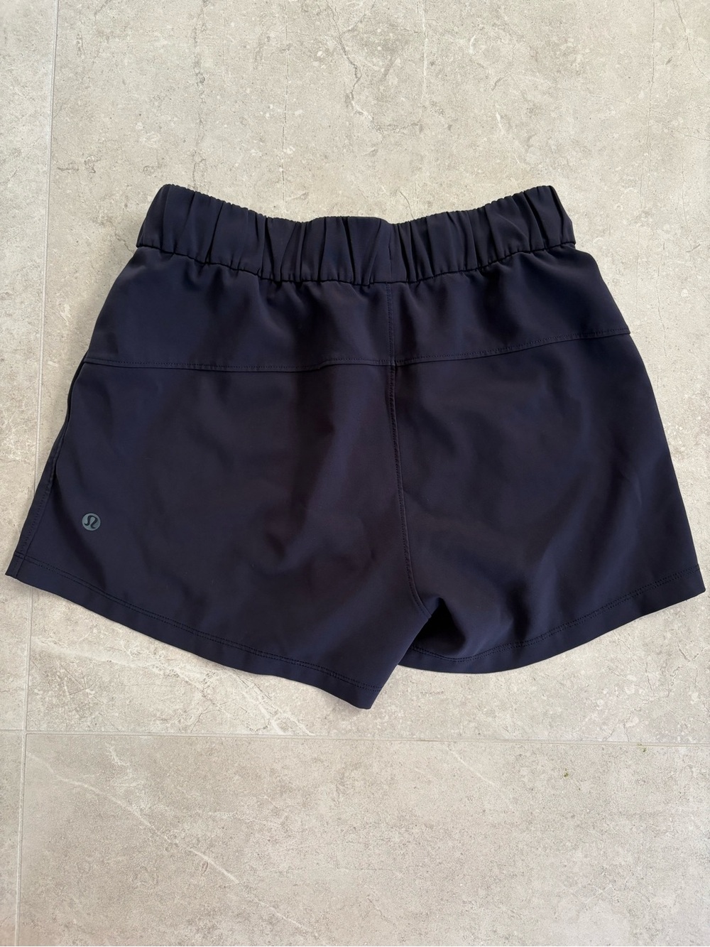 Lululemon Navy On The Fly Shorts